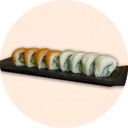 Blanco & Naranja Roll