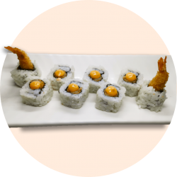 Uramaki Tempura Langostino