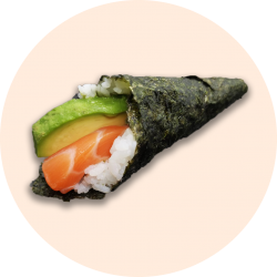 Temaki de Salmón y Aguacate