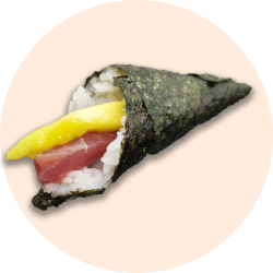 Temaki de Atún y Mango